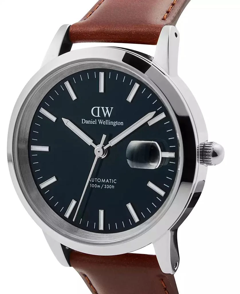 Daniel Wellington Men's Automatic Brown Leather Watch, 40mm 2