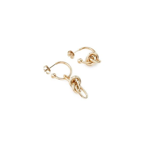 Justine Clenquet Daria brass earrings 1