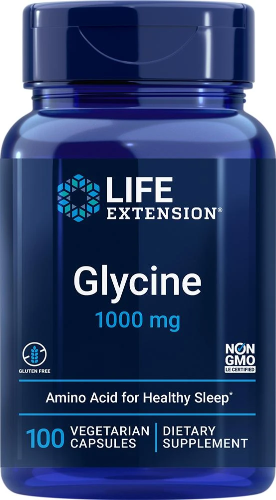 Life Extension Life Extension Glycine, 100 - 1000 mg (1000 mg, 100 capsules, Vegetarian) 1