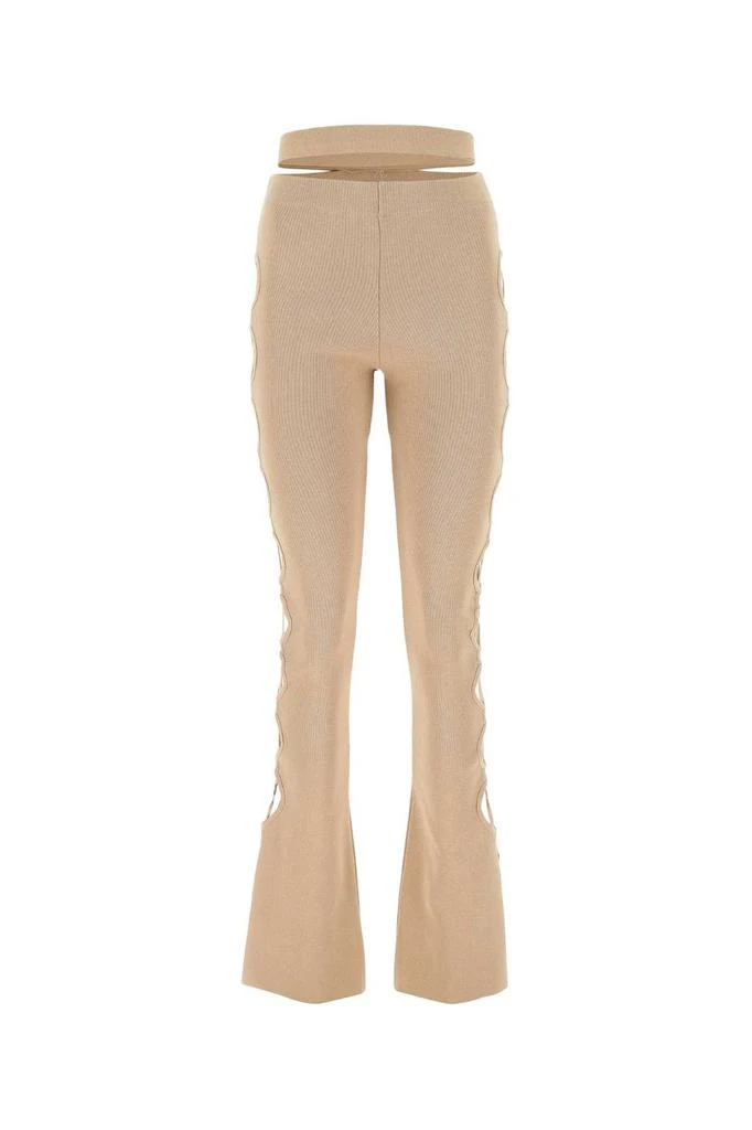 ANDREA ADAMO Andrea Adamo Cut-Out Knitted Bootcut Trousers 1