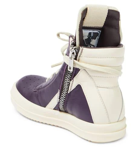 Rick Owens Geobasket leather high-top sneakers 3