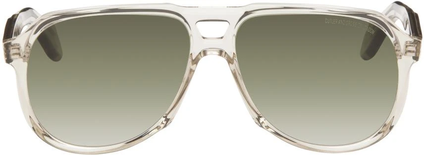 Cutler and Gross Beige 9782 Square Sunglasses 1