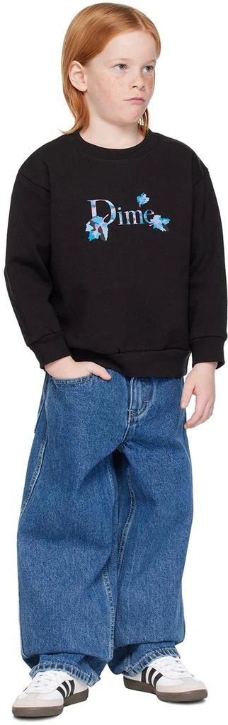 Dime Kids Black Classic Leafy Sweatshirt 4