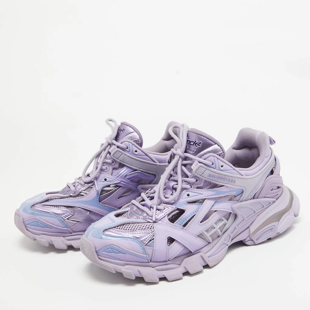 Balenciaga Balenciaga Purple Leather and Mesh Track 2 Sneakers Size 41 2