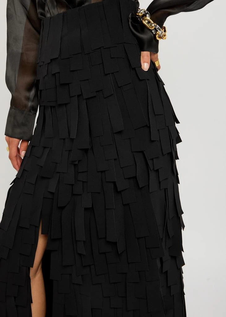 A.W.A.K.E MODE Laser-cut crepe maxi skirt 5