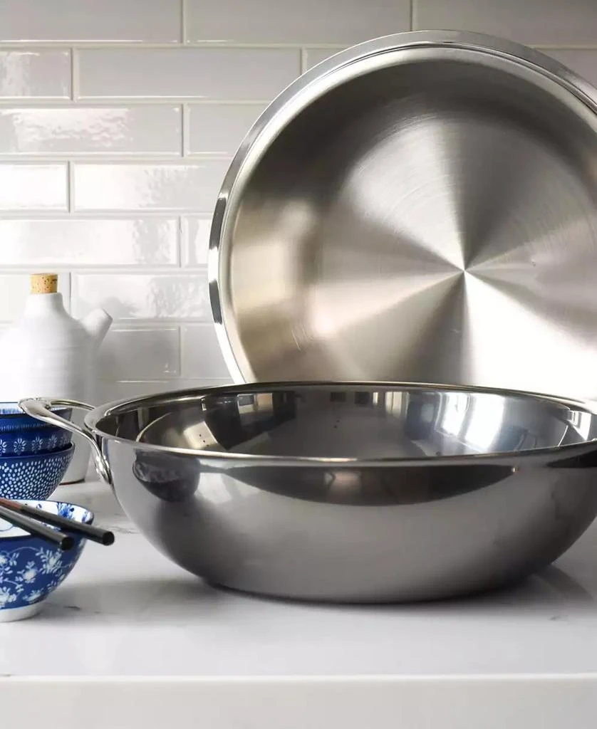 Hestan NanoBond Titanium Stainless Steel 14" Covered Wok 5