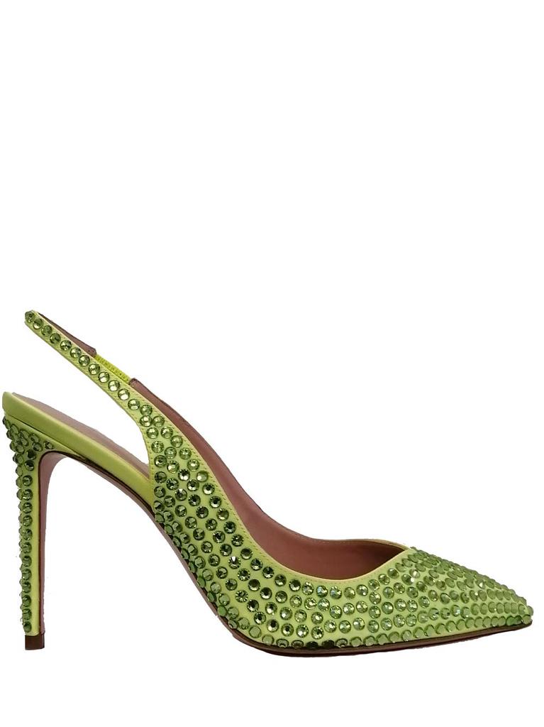 Bottega Veneta Grass Green Mesh Stretch Pumps - High Heels