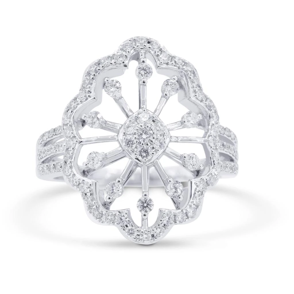 SSELECTS 14K White Gold,white Diamond Ring 1