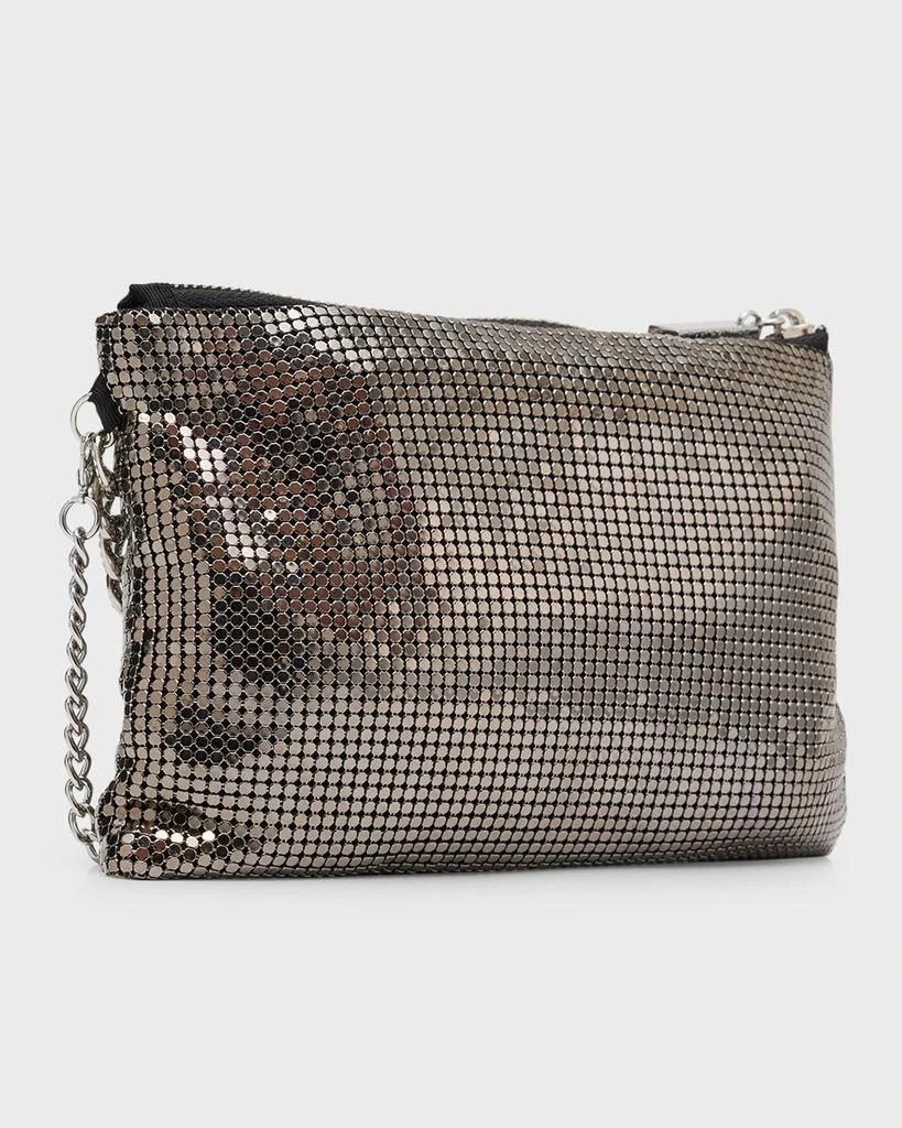 Whiting & Davis Zia Metallic Chain Crossbody Bag 6