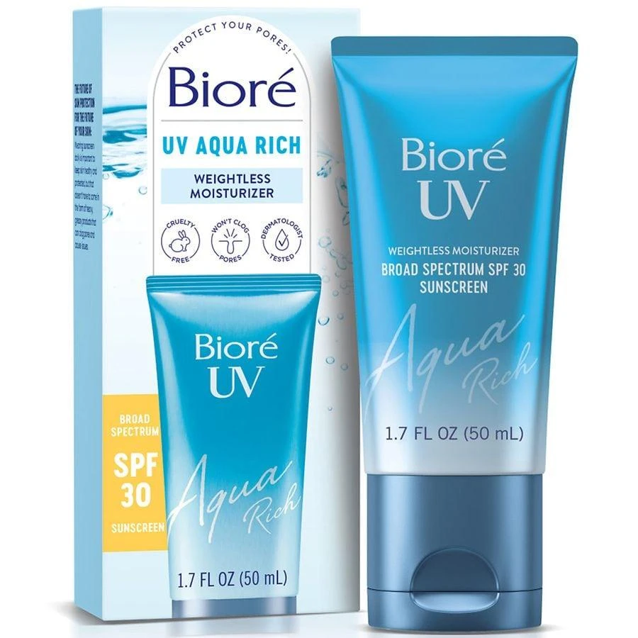 Biore UV Aqua Rich Daily Hydrating Facial Moisturizer Sunscreen with SPF 30 1