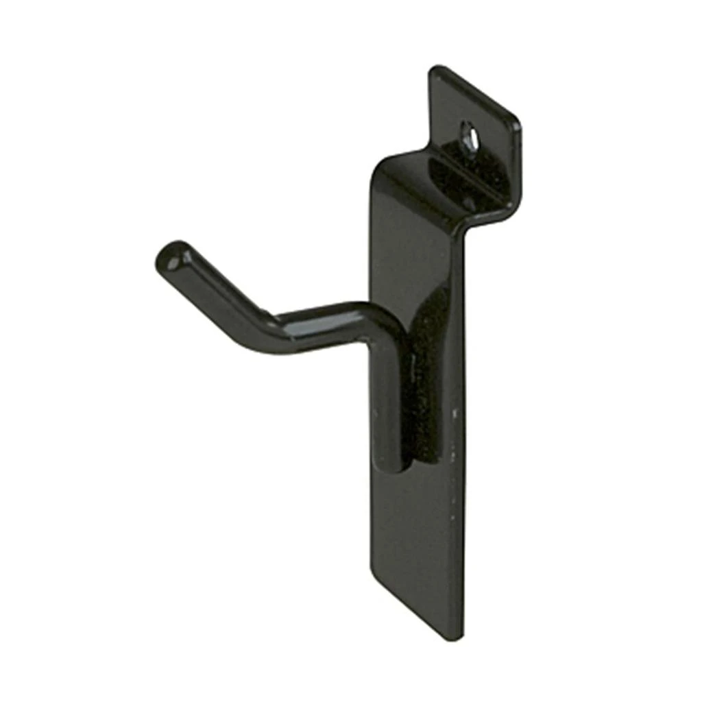 Econoco EBL-H1 1 in. Deluxe Hook, Black - Semigloss