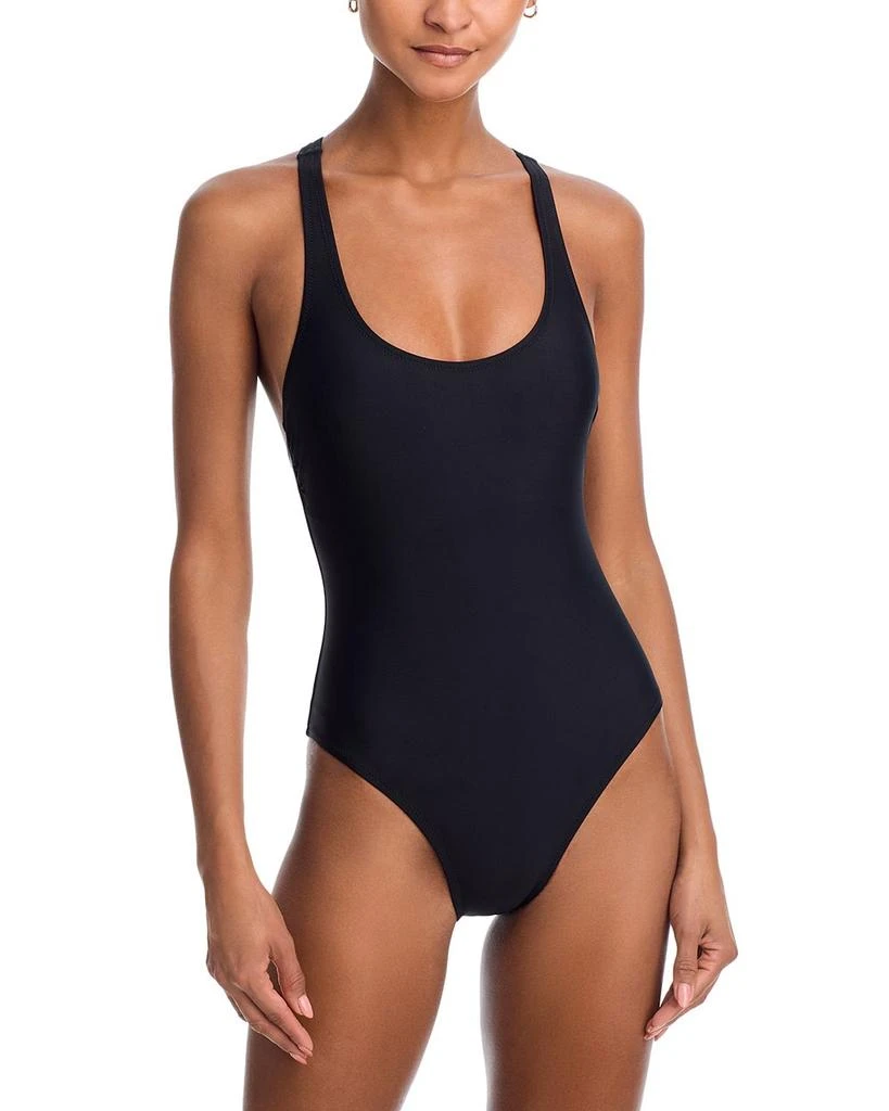 Solid 
Striped The Odette One Piece Swimsuit 1