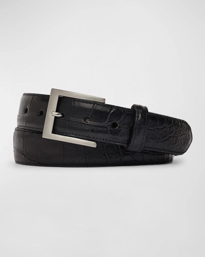 W. Kleinberg Men's Matte Alligator Belt 1