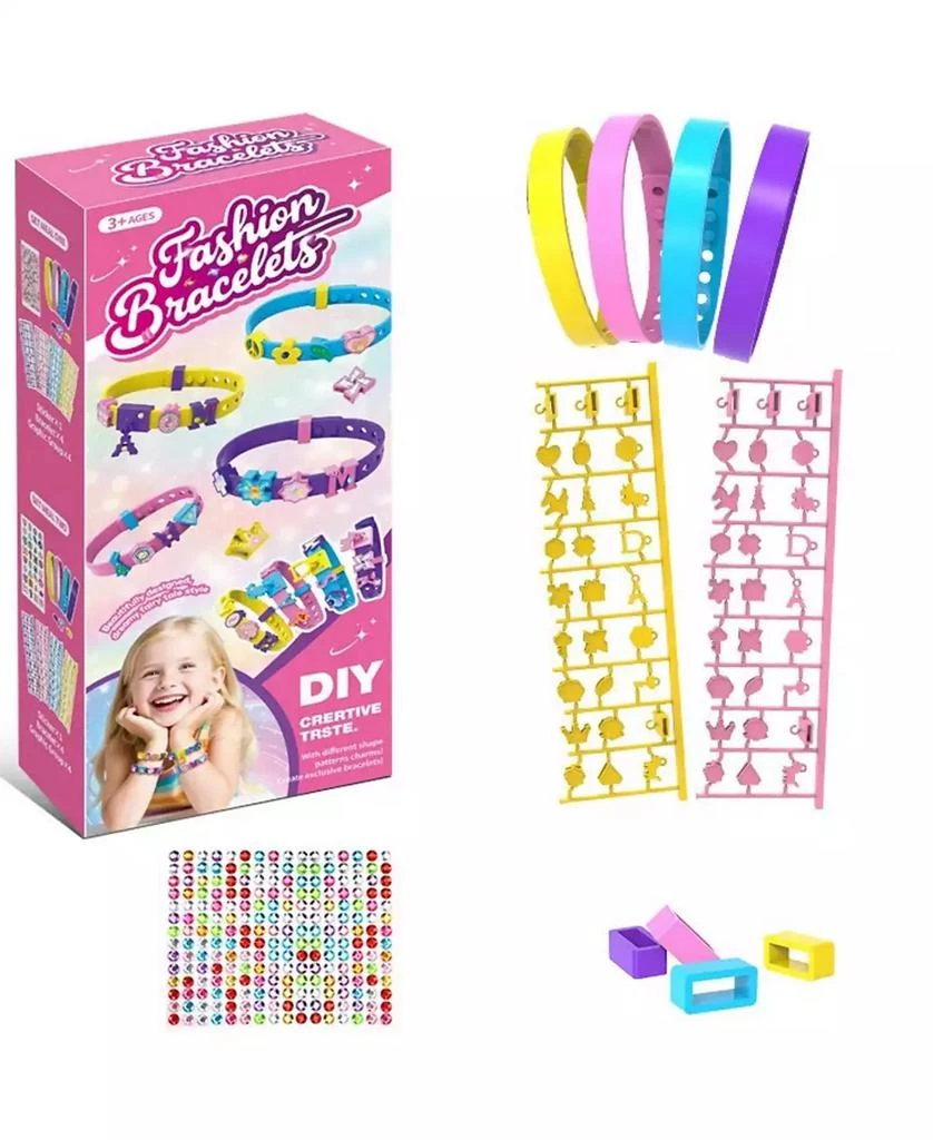 JDiction DIY Bracelet Making Kit for Girls - Easy-to-Use, Simple Design Arts 
Crafts Set for Birthday Parties, Playdates 
Daily Wear, for Kids