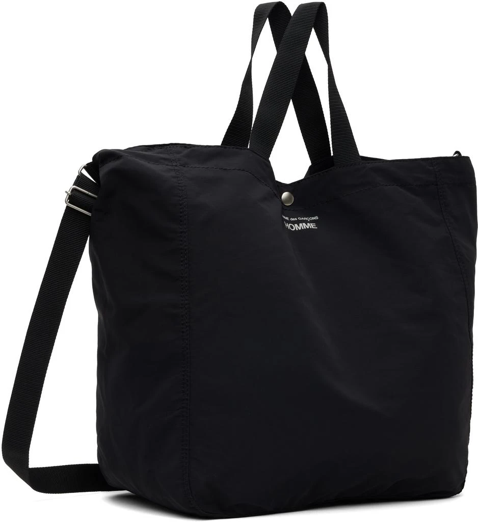 Comme des Garcons Black Nylon Grosgrain Tote 2
