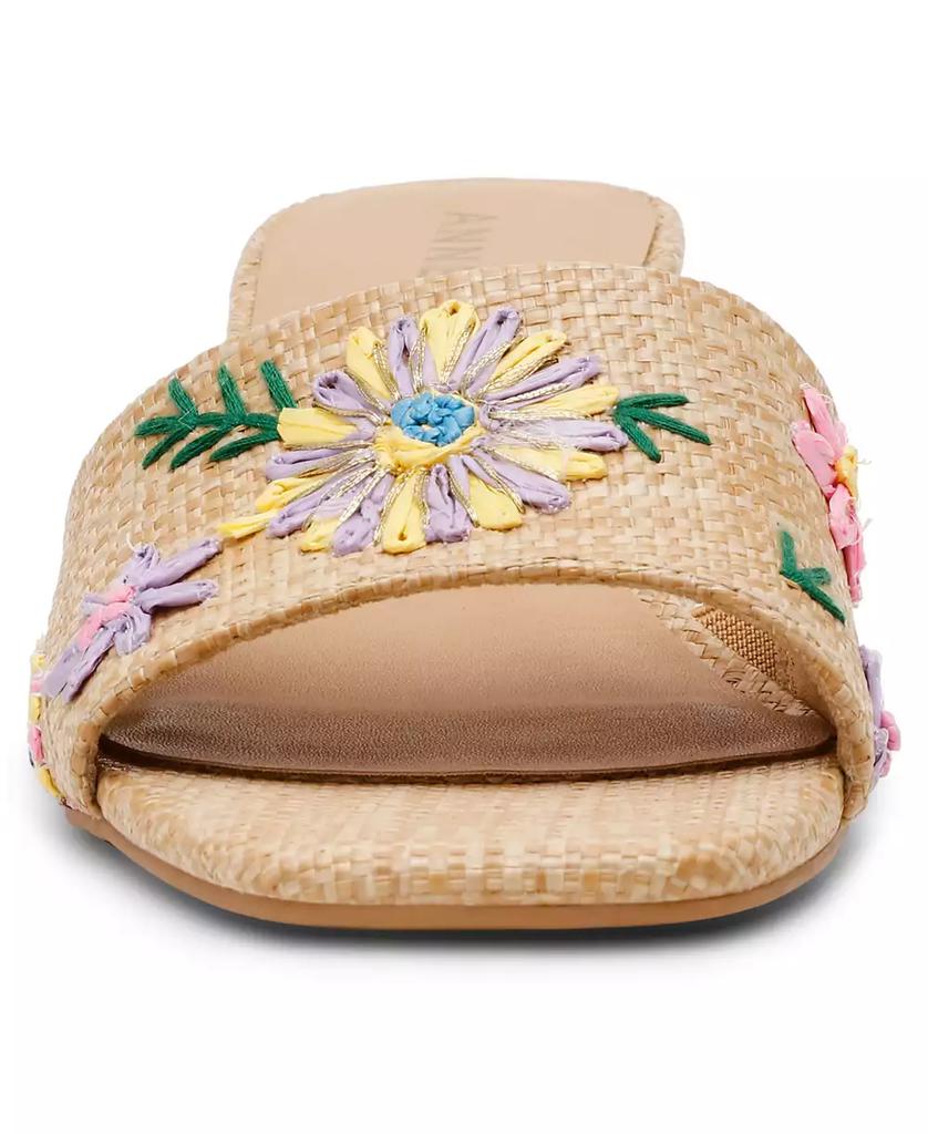 Women's Dolls Embroidered Raffia Block Heel Sandals – On