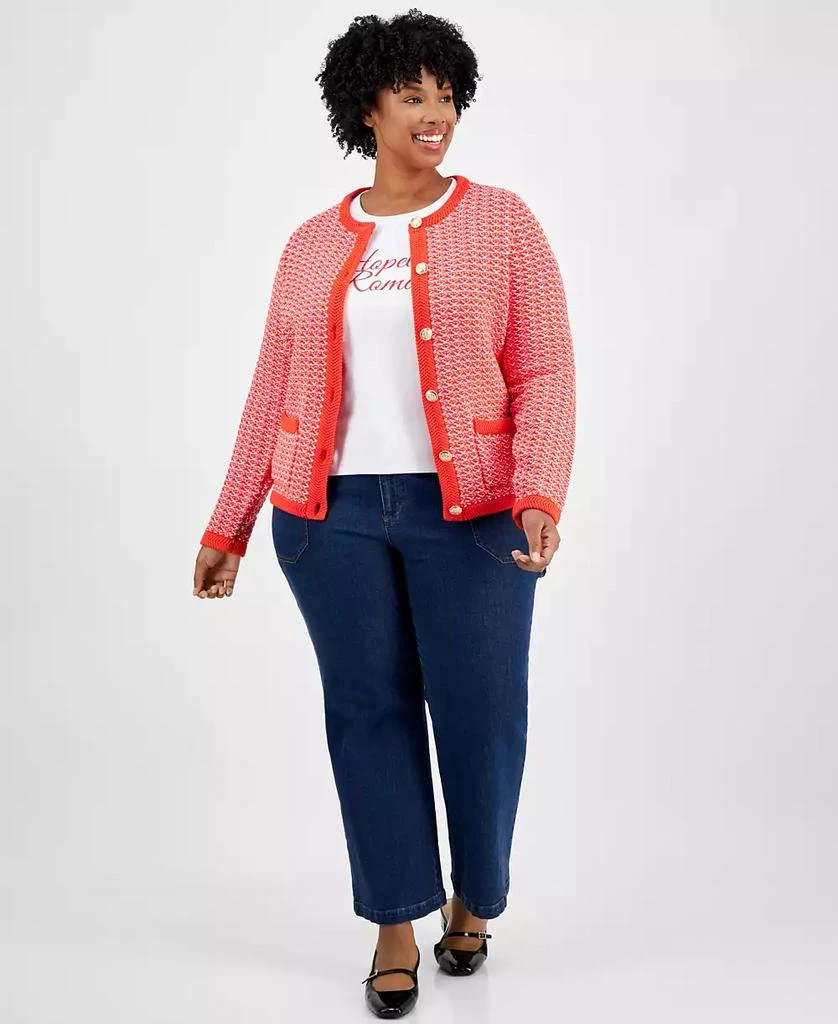 On 34th Plus Size Hopeless Romantic Graphic T-Shirt, Exclusively at Macy's 2