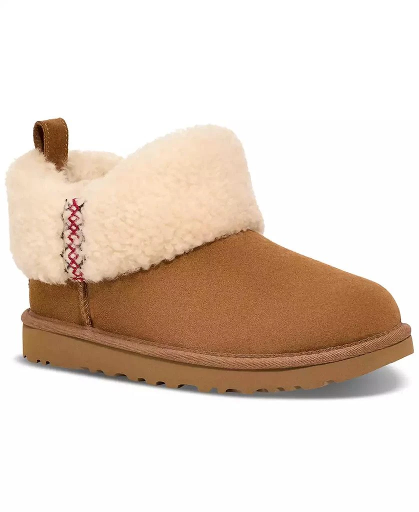 UGG Classic Ultra Mini Braid Slip-On Booties 1