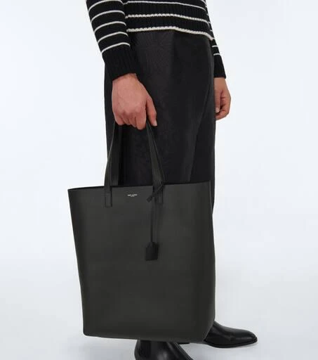 Yves Saint Laurent Leather shopping tote bag 2