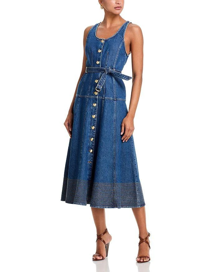 chinese dress ladies Madewell Linen-Blend Lucie Smocked Mini Dress at Amazon Women's Clothing  store main image 1