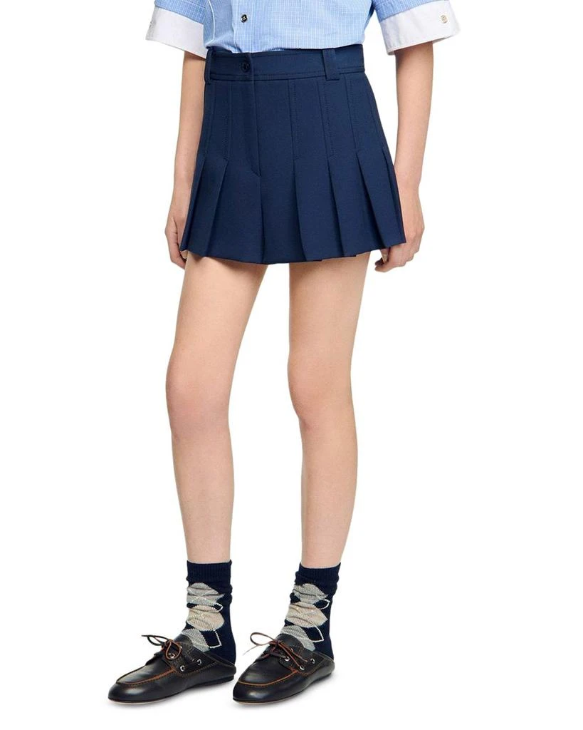 Sandro Tailored Pleated Shorts 1