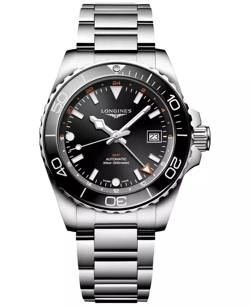 Longines Men's Swiss Automatic HydroConquest Stainless Steel Steel Bracelet Watch 41mm 1