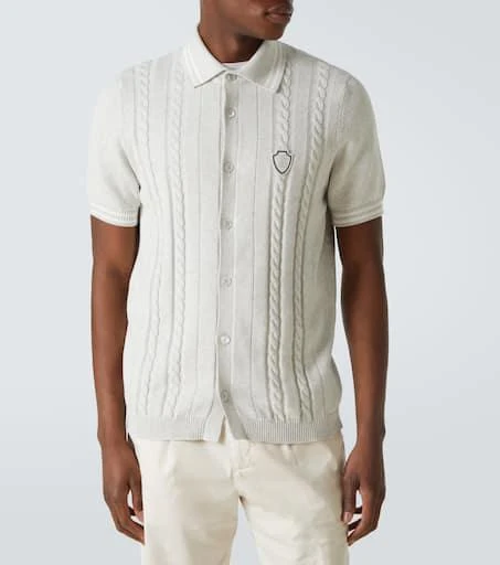 Brunello Cucinelli Cable-knit cotton shirt 3
