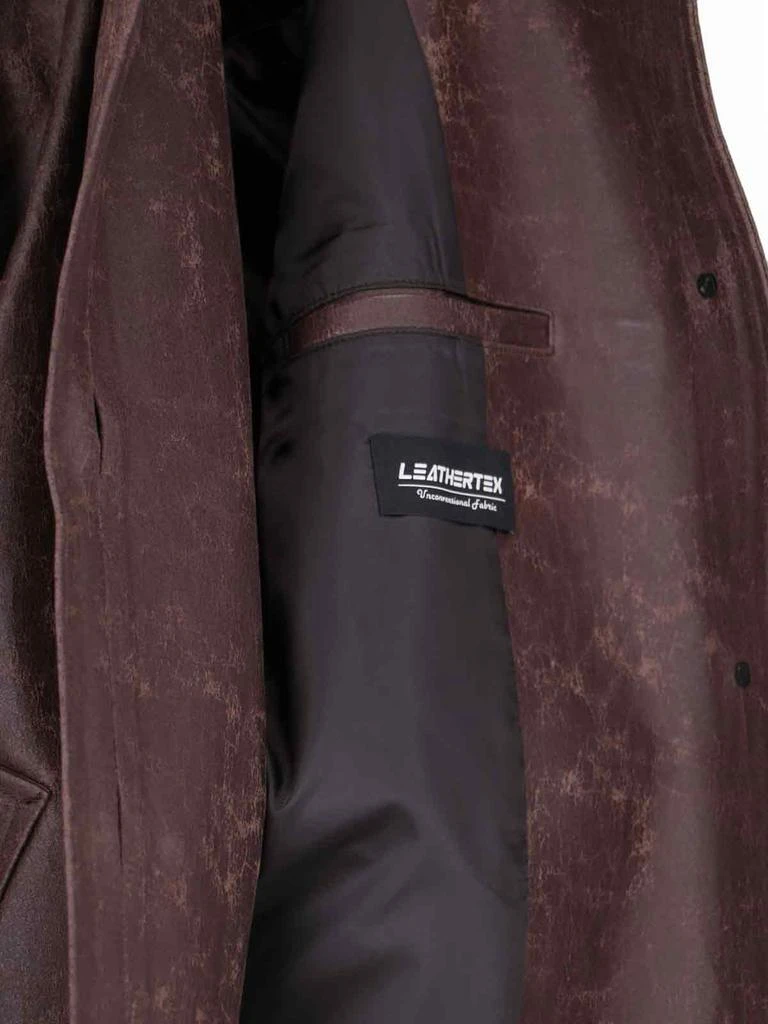 Low Classic Faux Leather Coat 4