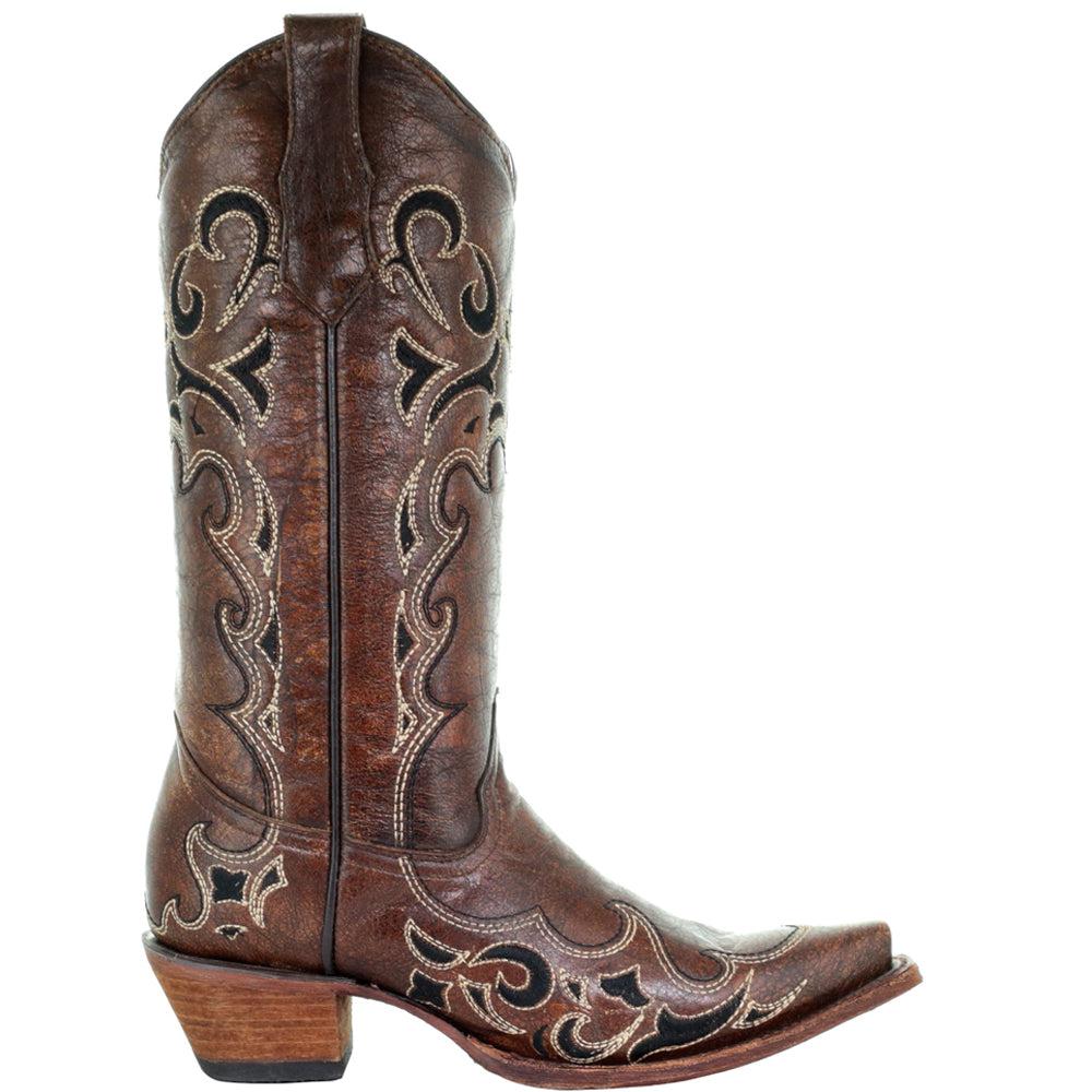 Corral Boots L5247 Embroidery Snip Toe Cowboy Boots