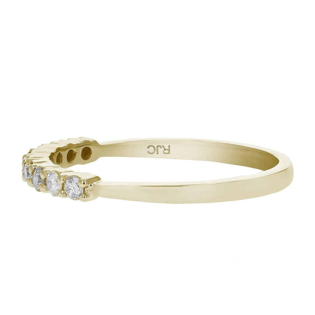 Vir Jewels 1/4 ctw Petite Diamond Wedding Band in 10K Yellow Gold 5