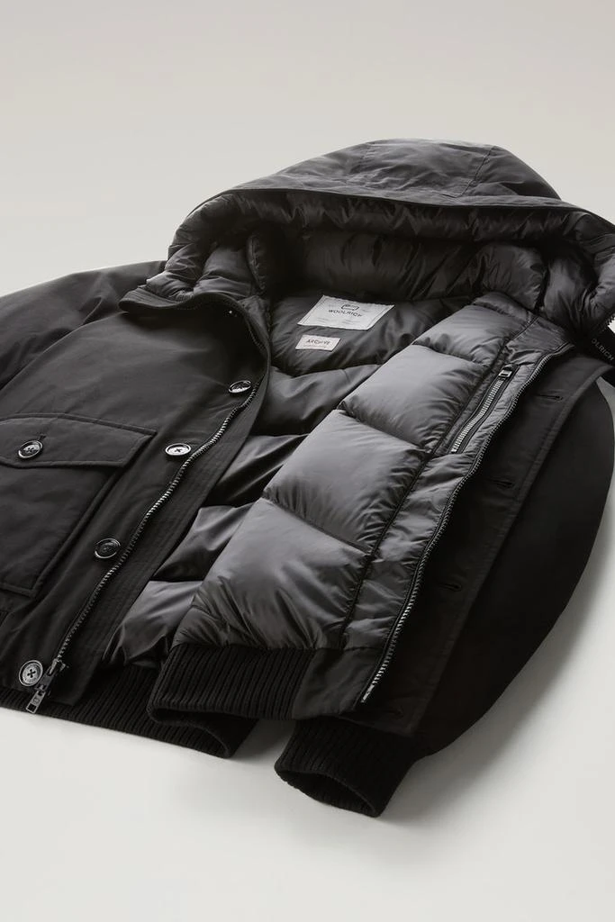 Woolrich Polar Bomber in Ramar Cloth - Men - Blue 6