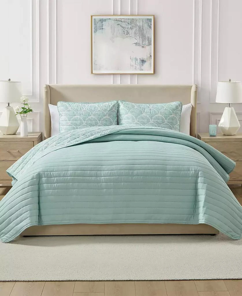 Seventh Studio Waves Coastal 3-Piece Quilt Set 3