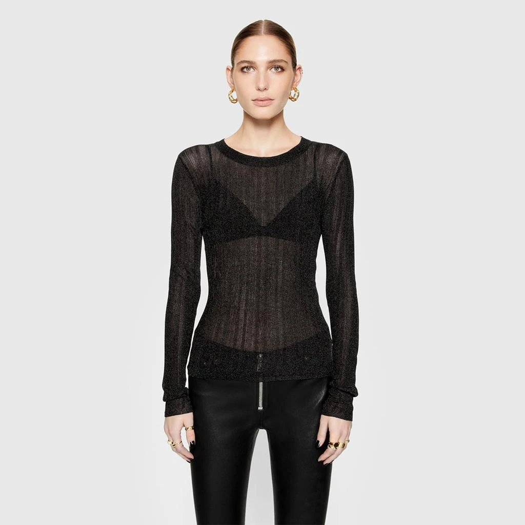 Rebecca Minkoff Abbey Metallic Long Sleeve 4