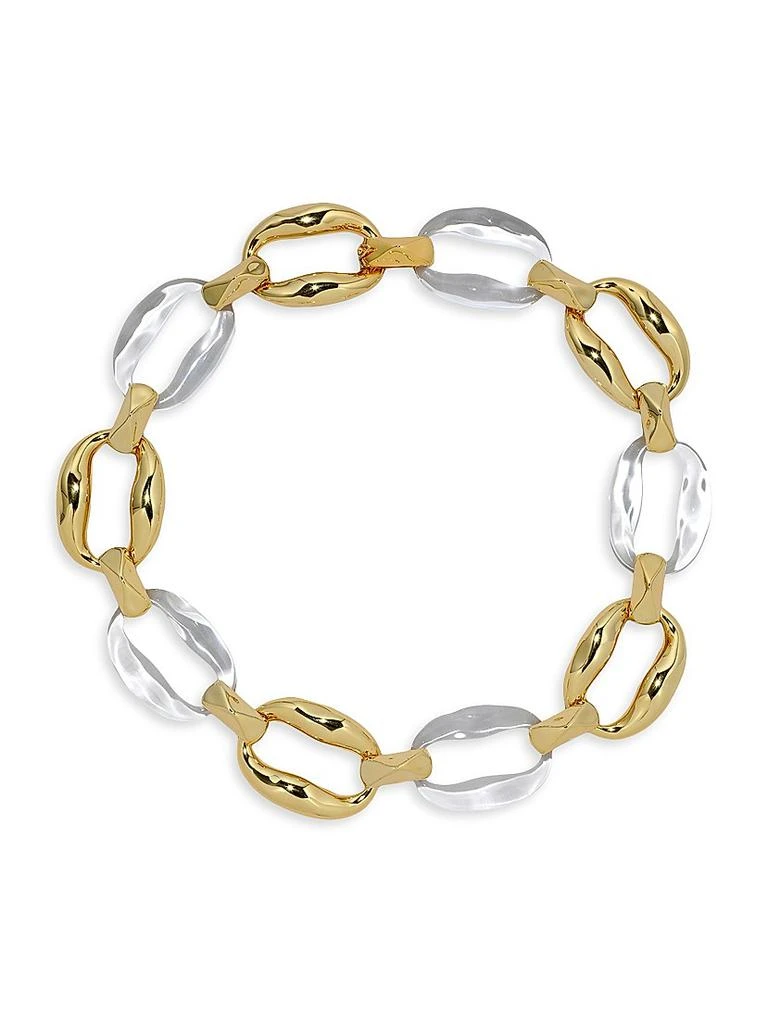 Alexis Bittar Liquid Lucite® 14K-Gold-Plated Oval-Link Chain Necklace