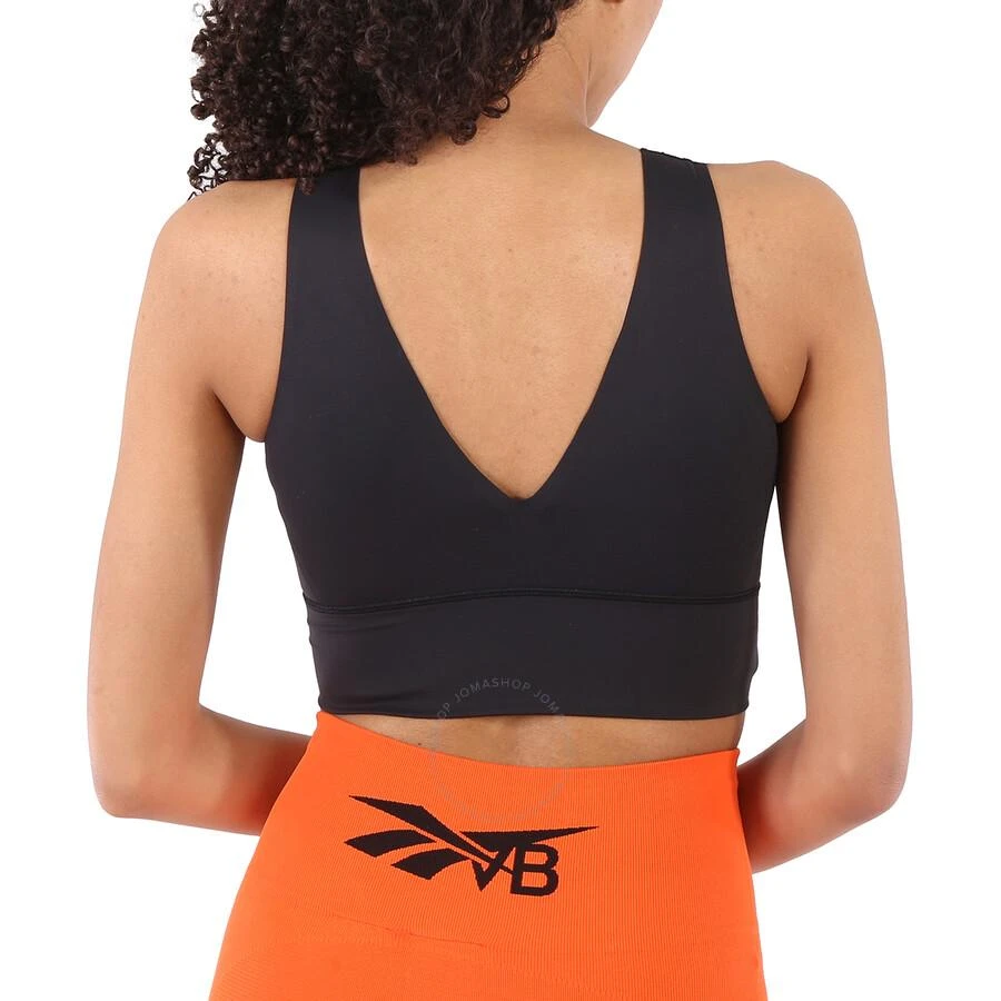 Reebok X Victoria Beckham Black V-Neck Logo Crop Top 2