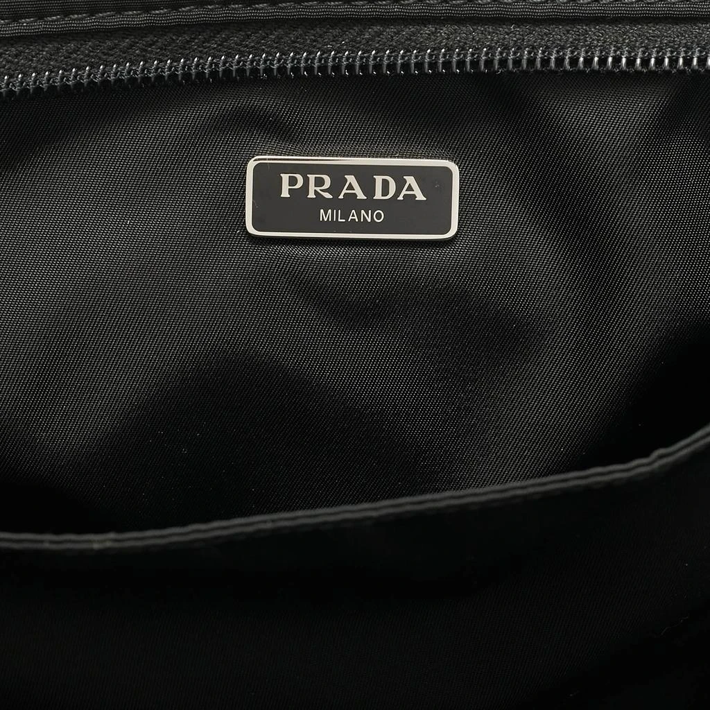Prada Prada Black Re-Nylon and Leather Pet Bag 10