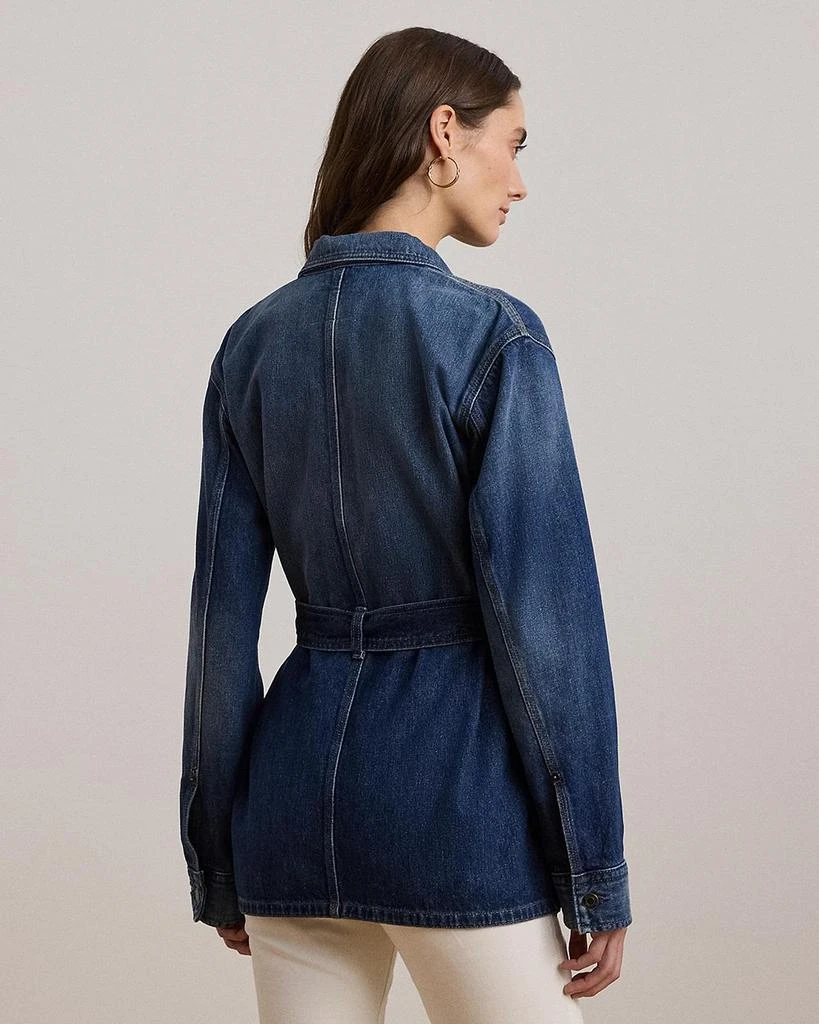 Ralph Lauren Belted Denim Shirt Jacket, Regular & Petite 3