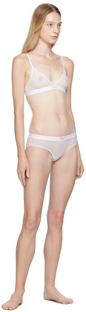 Alexander Wang White Sheer Bra 4
