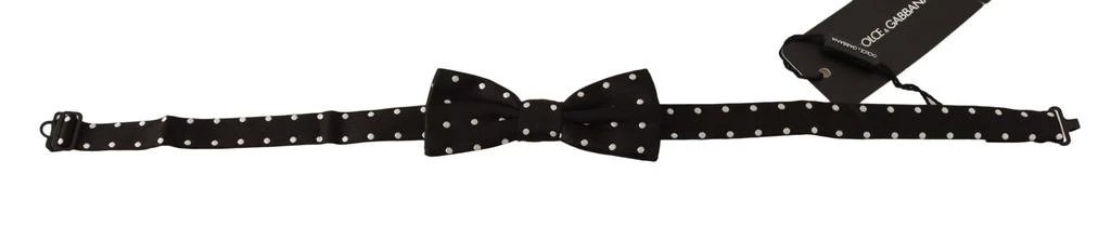 Dolce 
Gabbana Polka Dot Silk Adjustable Neck Papillon Bow Men
s Tie 2