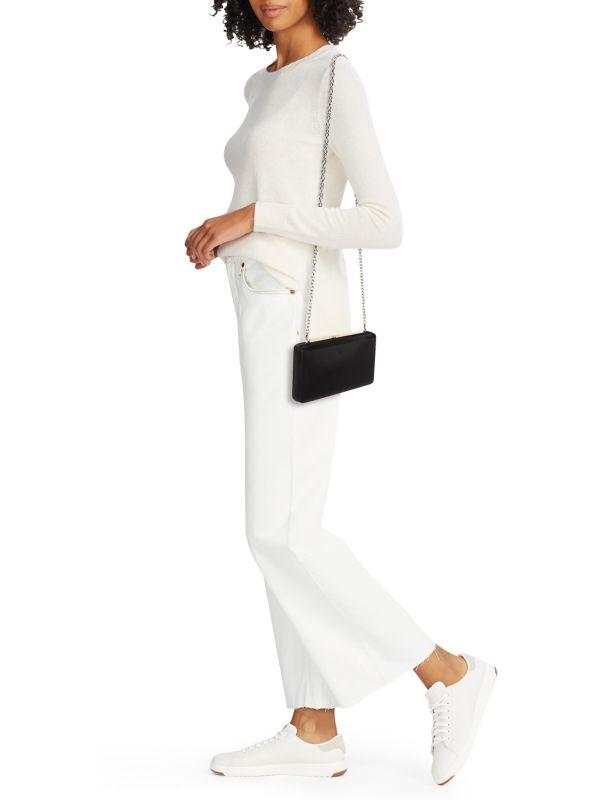 La Regale Faux Leather Crossbody Bag