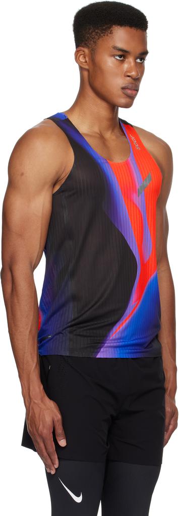Soar Running Black & Red Race Tank Top
