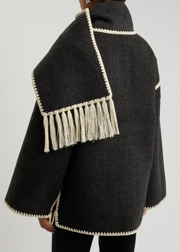 Totême Scarf-effect wool-blend jacket 3