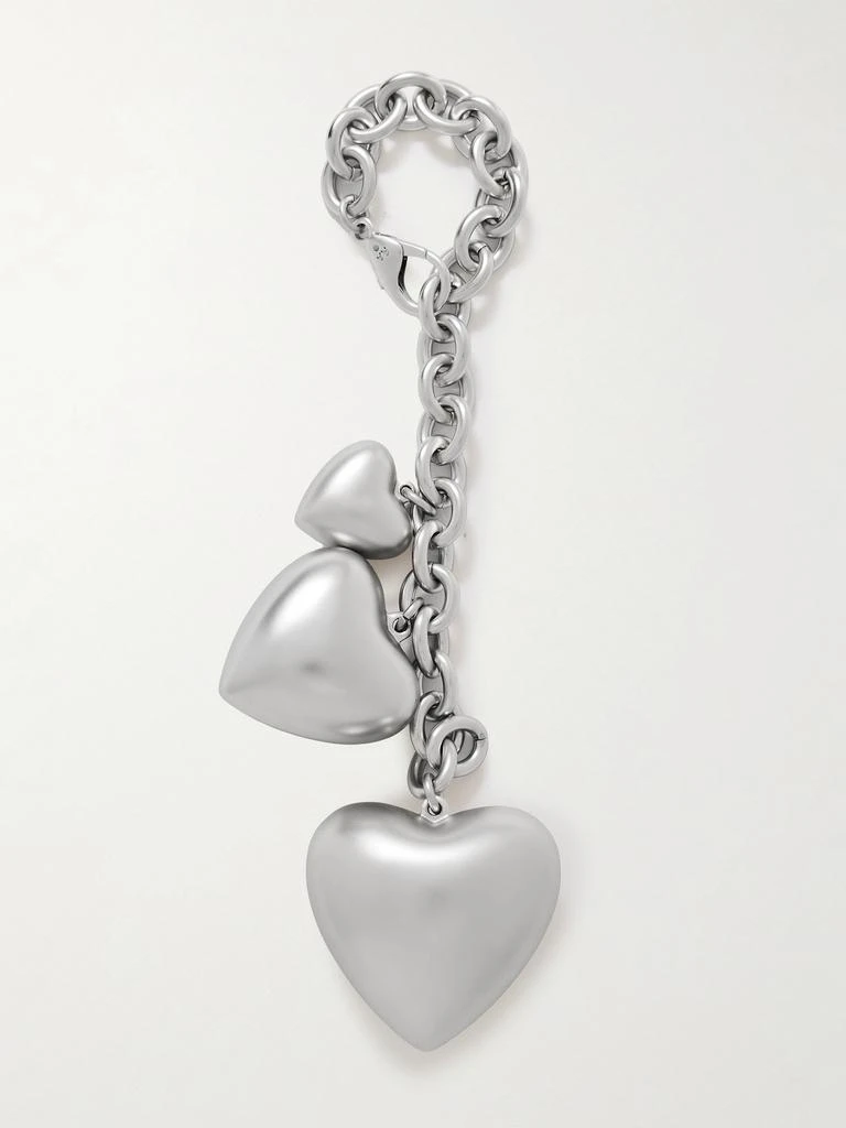Roxanne Assoulin The Puffy Heart Silver-tone Bag Charm