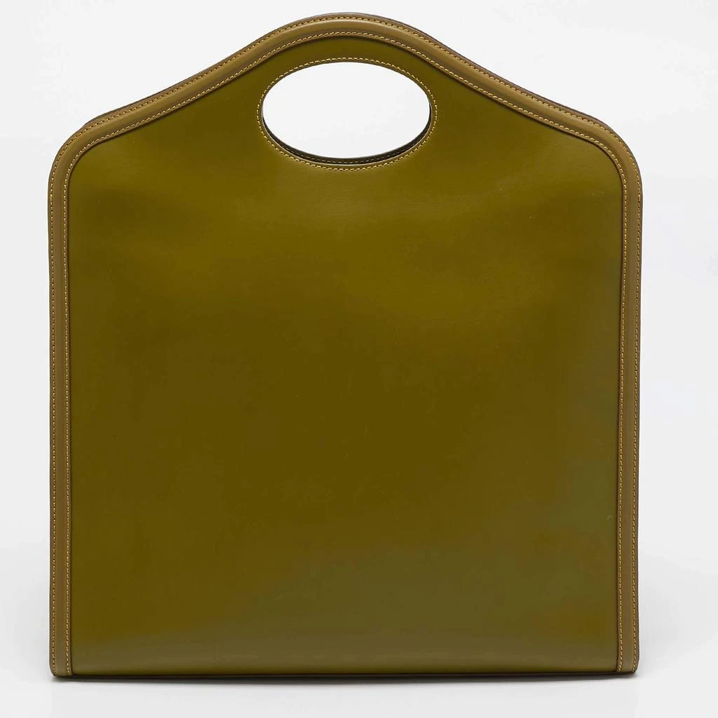 Burberry Burberry Juniper Green/Blue Leather Medium Pocket Tote 4