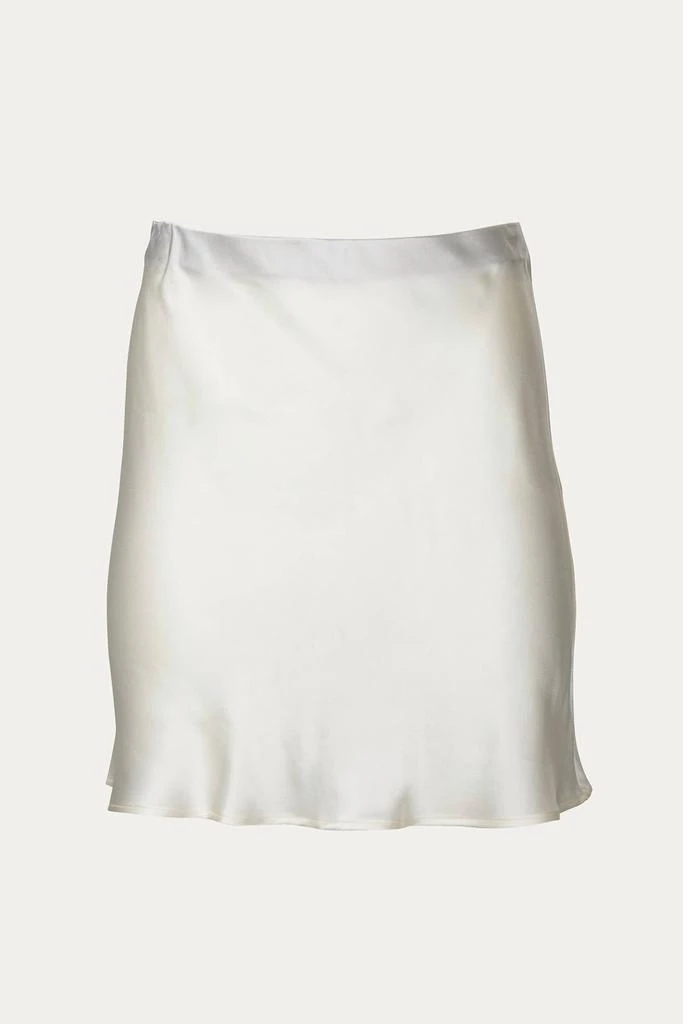 Merrit Charles MADISON SILK-SATIN MINI SLIP SKIRT 3