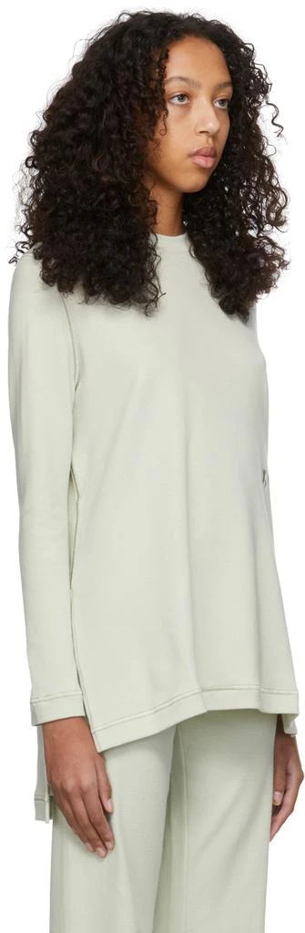 Jil Sander Green Wool & Nylon Long Sleeve T-Shirt 2