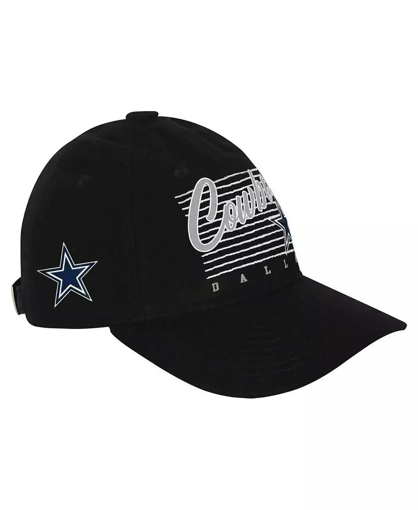 Outerstuff Big Boys and Girls Black Dallas Cowboys Retro Wooly Adjustable Hat 1