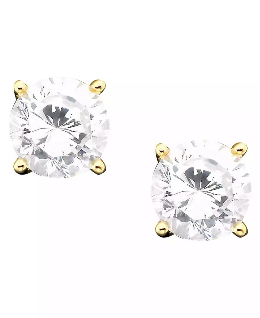 Giani Bernini 18k Gold over Sterling Silver Cubic Zirconia Stud Earrings (1 ct. t.w.) 1