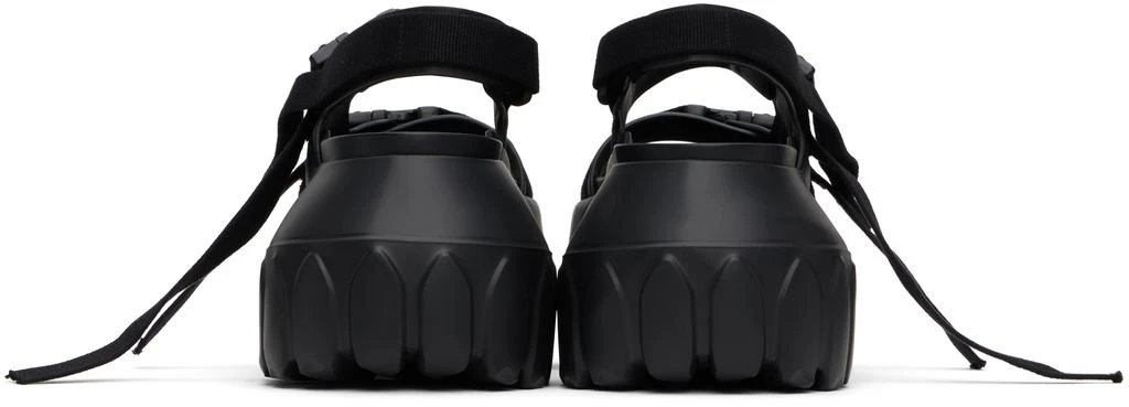 Rick Owens Black Hollywood Mega Tractor Heeled Sandals 2