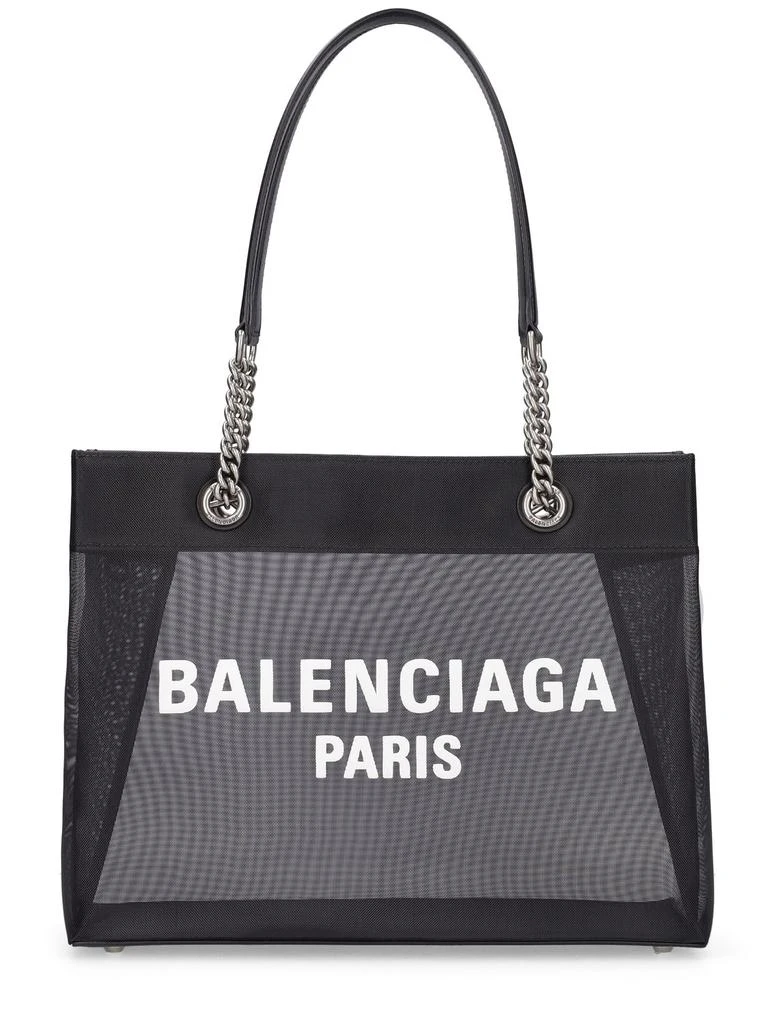 Balenciaga Medium Duty Free Leather & Mesh Tote 1